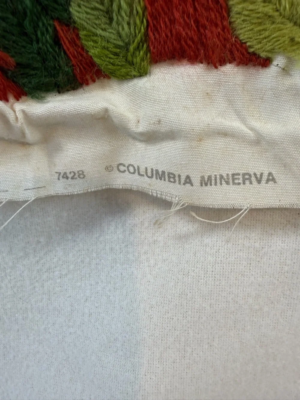 Vtg Columbia Minerva Crewel Embroidery #7428 Completed Horse Barn Wall Art 15x18